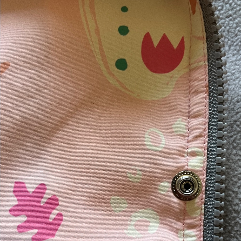 Kids Pink Patterned Jacket - Picture 2 of 5